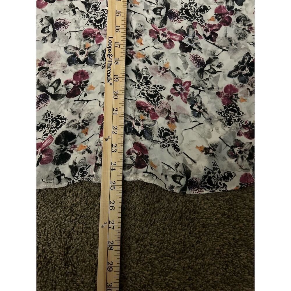 Premiere Studios Women's Floral Size L Multicolor Short Sleeve Casual Top
100 - Picture 5 of 6